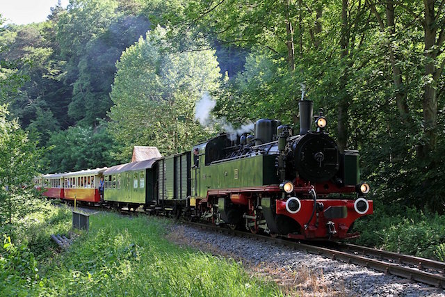 stoomlocomotief trein eifel duitsland vulkaanexpress brohltal vulkan-express