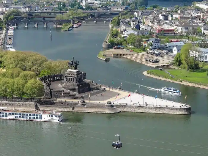 Deutsches Eck. Boottocht op Rijn en Moezel.